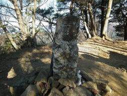 大山三峰山　痛々しい三角点