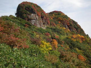 千本檜小屋からみる地蔵岳