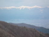 南ア白峰三山　右から北岳・間ノ岳・農取岳