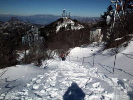 山頂からの下り