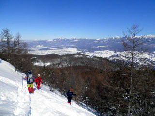 入笠山下山