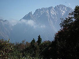 小猫山付近からの剣岳